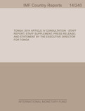 Tonga: 2014 Article IV Consultation-Staff Report; Press Release; and Statement by the Executive Director for Tonga
