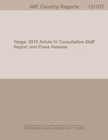 Tonga: 2015 Article IV Consultation-Staff Report; and Press Release