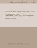 Solomon Islands : 2016 Article IV Consultation and Fifth and Sixth Reviews Under the Extended Credit Facility Arrangement-Press Release; Staff Report; and Statement by the Executive Director for Solomon Islands