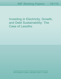 Investing in Electricity, Growth, and Debt Sustainability : The Case of Lesotho
