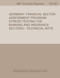 Germany : Financial Sector Assessment Program-Stress Testing the Banking and Insurance Sectors-Technical Notes