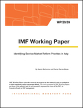 Identifying Service Market Reform Priorities in Italy